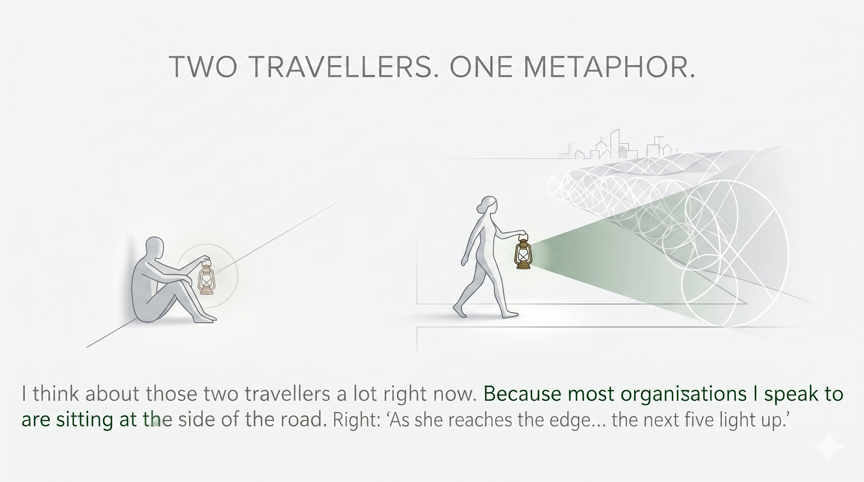 Abstract representation of humanity and artificial intelligence